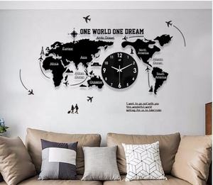 ลูกโลกจำลองสำหรับตกแต่งบ้าน, นาฬิ<span class=keywords><strong>กา</strong></span>ติดผนังแผนที่โลกอะคริลิค 3 มิติ สำหรับตกแต่งผนัง, นาฬิ<span class=keywords><strong>กา</strong></span>แผนที่<span class=keywords><strong>โลก</strong></span> 3 มิติ พร้อมไฟเรืองแสง - Product Image 5