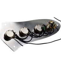 Pelat Kontrol Bass 4 Senar Logam Berkualitas Tinggi 3 Band 2 Volume 1 Tone Pelat Kontrol Gitar Bass