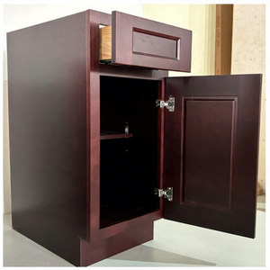 Gabinetes RTA DE FÁBRICA DE Vietnam KCMA Modern America Real Wood Shaker Style Door Flat Pack Espresso Shaker Cabinet Listo para montar - Product Image 1
