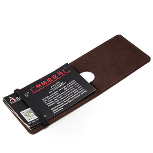 Porte-cartes de crédit en cuir fin de luxe pour homme, modèle A sans fermeture, vente en gros d'usine <span class=keywords><strong>Aaron</strong></span>/OEM, fabriqué en Chine - Product Image 2