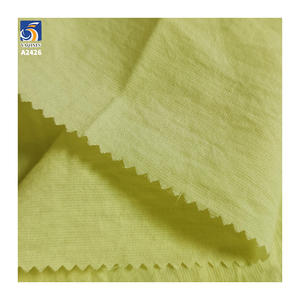 قماش فستان خفيف الوزن A2426 بوزن 100 جرام/متر مربع، قطن مغسول بملح البحر، مجعد، 90% قطن و10% نايلون، قماش بوبلين عادي للفساتين - Product Image 6