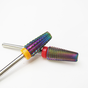 Fraise à ongles en carbure Rainbow Wholesale Volcano Bit 3/32\", fraise rotative pour manucure et beauté - Product Image 5