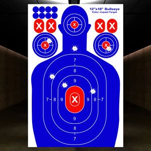 Bersaglio Adesivo Personalizzato 12x18 che Cambia Colore per Tiro a Segno, Attrezzatura Tattica per Addestramento al Poligono - Product Image 4