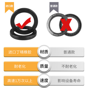 Tc130 135 140 145 150 155 Nitrile Oil <b>Seal</b> Automotive <b>Seals</b> With Import Rubber Material High Speed Durability - Product Image 1
