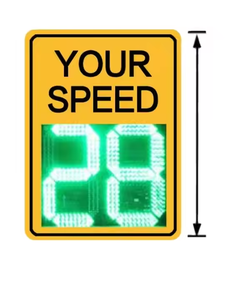 Panneau de signalisation routière LED solaire avec radar de limitation de vitesse, affichage LED, signalisation routière portable, signalisation de vitesse par radar - Product Image 2