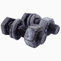 Boulons en acier au carbone durables pour éoliennes et panneaux solaires, fixation anti-corrosion, longueur personnalisable, applications murales pour appartements
