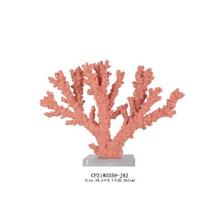 Kunstmatige Hars Massaal Roze <span class=keywords><strong>Aquarium</strong></span> Decoratie Koraal Sculptuur Met Acryl Base - Product Image 3