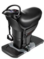 Simulador de Equitación Eléctrico de Alta Calidad, Equipo de Gimnasio en Casa Unisex, Entrenador Motorizado Duradero, Accesorios de Entrenamiento