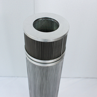 Cartouche filtrante plissée en fibre de verre pour huile de boîte de vitesses de générateur éolien, élément filtrant spécialisé pour éolienne