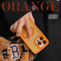 Coque de téléphone avec protection d'objectif d'appareil photo, anneau magnétique en métal, design mat effet peau, pour iPhone 15 14 Pro Max