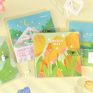 Carnet de notes à couverture rigide ou souple avec bouton carré, motif dessin animé mignon, pour journal intime - Product Image 3