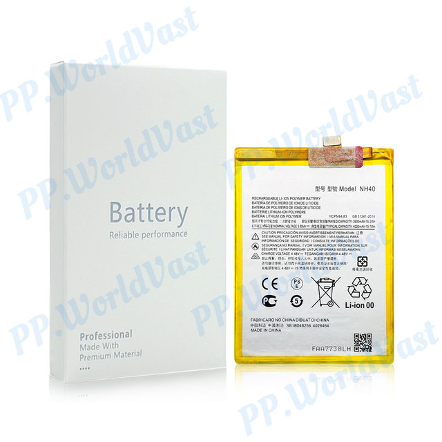 18 Month Warranty Factory High Quality Battery for Motorola E22 Phone Battery NH40 4020mAh Batteries in Stock Manufacturer