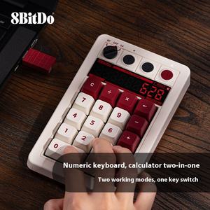 8bitdo Retro 18 <span class=keywords><strong>Mechanical</strong></span> <span class=keywords><strong>numpad</strong></span> สำหรับ windows/android BT 2.4G typc C C โหมดเครื่องคิดเลขพร้อมตัวนับแบบถอดเปลี่ยนได้ - Product Image 4
