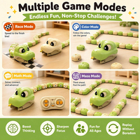 Juguete de Batalla de Serpientes Electromagnéticas de Plástico RC Personalizado, Juego Interactivo Competitivo, Juego Educativo STEM, Rompecabezas para Niños y Familias