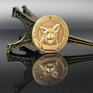 Placa <span class=keywords><strong>de</strong></span> Identificación para Perro <span class=keywords><strong>de</strong></span> Metal con Relieve Tridimensional, Placa <span class=keywords><strong>de</strong></span> Identificación para Mascotas <span class=keywords><strong>de</strong></span> Latón con Letras - Product Image 3