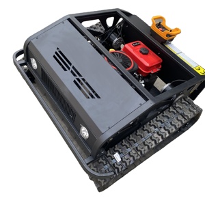 Tondeuse à gazon professionnelle autotractée à essence avec chenilles, moteur monocylindre 4 temps, lame rotative à éjection arrière - Product Image 1