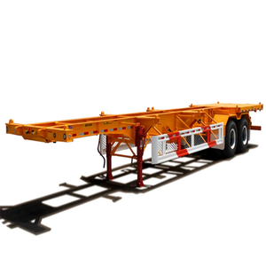 โครงรถพ่วงบรรทุกตู้คอนเทนเนอร์ 2 เพลา ขนาด 20 ฟุต 40 ฟุต โครงสร้างเหล็กกล้าความแข็งแรงสูง - Product Image 3