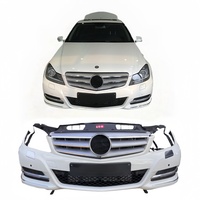 Pour Mercedes-Benz Classe C W204 Ancien kit carrosserie en plastique Pare-chocs Calandre Phare Garde-boue Capot - D'occasion