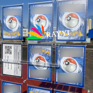 Étui de présentation mural en acrylique pliable et rotatif RAY YI résistant aux UV à 49 emplacements pour cartes à collectionner Pokémon et cartes sportives - Product Image 4