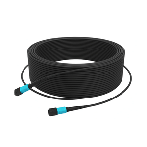 Câble de raccordement OM4 MPO vers MPO 12 fibres blindé LWL LSZH noir type A B C pour centre de données - Product Image 1
