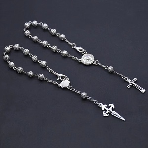Pulsera <span class=keywords><strong>de</strong></span> Metal <span class=keywords><strong>de</strong></span> plata antigua, conjunto <span class=keywords><strong>de</strong></span> concha o Fátima <span class=keywords><strong>de</strong></span> <span class=keywords><strong>Santiago</strong></span>, catolismo, regalo, cuentas <span class=keywords><strong>de</strong></span> oración religiosa, rosarios - Product Image 5