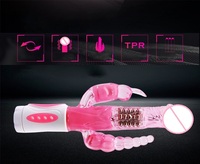 Prix d'usine Consoladores Vibrador Para Mujer Que Vibran Precio Dildo Inalambrico 3 en 1 Rabbit Vibrator Gspot Dildo