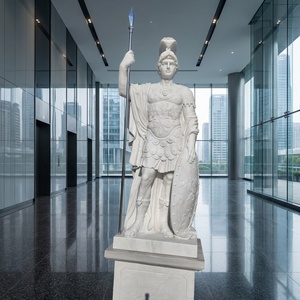 Escultura de <span class=keywords><strong>Piedra</strong></span> de Tamaño Real Resistente a la Intemperie, Figura Humana Clásica de Mármol para Parque - Product Image 5