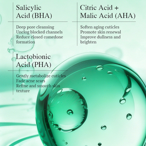 KORMESIC เซรั่มบำรุงผิวหน้าสูตร AHA+BHA+PHA ขนาด 35 มล. ลดรอยสิว ผิวกระจ่างใส ต่อต้านริ้วรอย ชุ่มชื้น บำรุงผิว รับผลิตแบรนด์ส่วนตัว (OEM) - Product Image 4