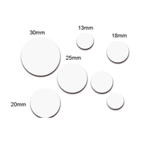 Carte à puce PVC personnalisée 13,56 MHz NTAG213 215 216 Jeton NFC Mini Tag NFC pour téléphone Compatible avec tous les appareils NFC