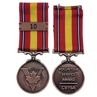 Cinta de estilo medalla personalizada, moderna/tradicional, chapada en oro, de zinc, para premios municipales de larga carrera, reconocimientos y honores