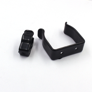 Support de fixation en tôle noire de 25 mm, 35 mm, 45 mm, à plusieurs trous, pour bord de protection, composant d'estampage fixe - Product Image 4