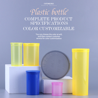 6 13 19 30 60 90 Dram Pop Top flacons médicaux flacons en plastique à couvercle à charnière contenants à pilules