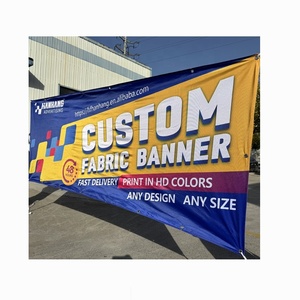 Biểu tượng tùy chỉnh in dày dệt kim Polyester treo vải biểu ngữ với khoen - Product Image 4