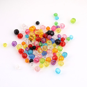 Acrylic Round <b>Beads</b> 6mm Multicolor <b>Loose</b> <b>Beads</b> For Bracelet Making DIY Jewelry Making Supplies - Product Image 5