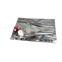 Op Maat Gemaakte Herbruikbare Eco-Vriendelijke 3l 5l 10 Recyclebare Aluminiumfolie Slabbetje Met Drukkraan Voor Wijnsap Vloeibare Zeep