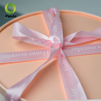 Grand motif cylindrique Transparent boîte à gâteau ronde transparente fleur cadeau boîte de rangement d'exposition anti-poussière