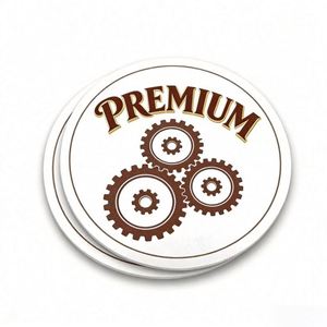 Posavasos de Papel Personalizados con Logotipo Impreso en Silicona, Absorbentes de Agua, para Oficina, Hotel, Té, Cerveza y Bebidas - Product Image 1