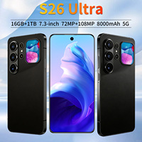 Ponsel Pintar Android 5G S26 Ultra OTG Versi Global 2026 16GB 1TB Layar 7.3 Inci Baterai 8000mAh Kamera 108MP Dual SIM Daya Tahan Baterai Lama