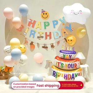 Kit de Decoración Profesional para Fiestas de Cumpleaños Infantiles Estilo Ins |   Artículos para Fiestas en Casa Sencillos y Elegantes de LILIS - Product Image 2