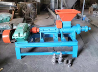 Équipement de fabrication de blocs de charbon de biomasse en Chine, machine d'extrusion de bûches de biochar à partir de copeaux de bois, extrudeuse de briquettes de poussière de charbon