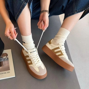 Nouvelles Chaussures Blanches Confortables et Polyvalentes 2026 en Cuir Véritable Rétro à Semelle Épaisse, Respirantes, Légères et Antidérapantes - Product Image 2