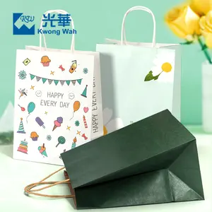 Paper Bag Brown Wholesale Kraft Paper Shopping Bags Black Small Powder Craft White Powder Luxury China Paper Bag With Your Own Logo With Window