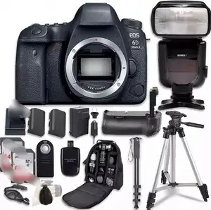Hot Voor-Canons 5d 6d Mark Ii Dslr Camera W/Ef 24-105Mm F/4 L Is Ii Usm Zoom Lens + Case + Statief + Filters (34Pc Bundel)