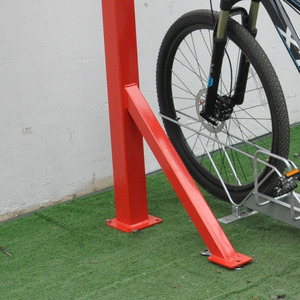 Deux niveaux porte-vélos empilable cycle vélo vertical support de stockage pour support de stationnement - Product Image 3