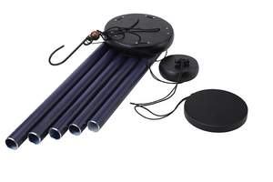 กระดิ่งลมโลหะสีดำด้านทำด้วยมือกระดิ่งลมสำหรับตกแต่งบ้านจี้สวนดนตรีที่สร้างสรรค์ - Product Image 4