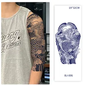 Bulk Packaging Wholesale Temporary Body Tattoo Watertransfer Semi Permanent Armband Tattoo for Arm Shoulder