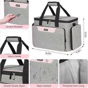 Sac de rangement pour machine à coudre portable, grande capacité, double couche, échantillon gratuit - Product Image 5