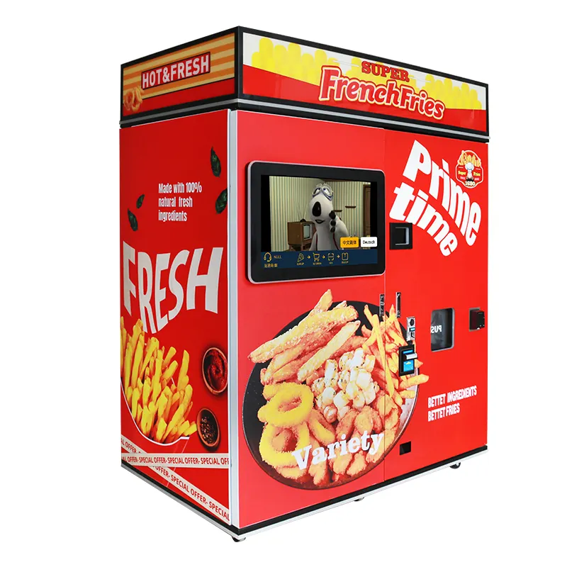 Smart French Fries Vending Machines 35 Secounds Chicken Wings Vending Machine Co