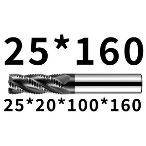4 Flute HSS Roughing <strong>End</strong> <strong>Mill</strong> TiAlN Coated CNC Milling Cutter 6-32mm for Steel Aluminum - Product Image 3