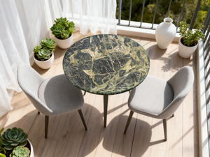 מונט טבעי יער עמוק שיש ירוק עיצוב פנים יוקרתי - Product Image 4